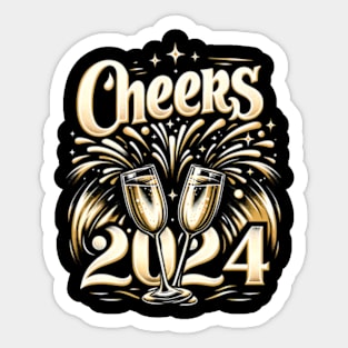 Cheers 2024! - New Year Sticker